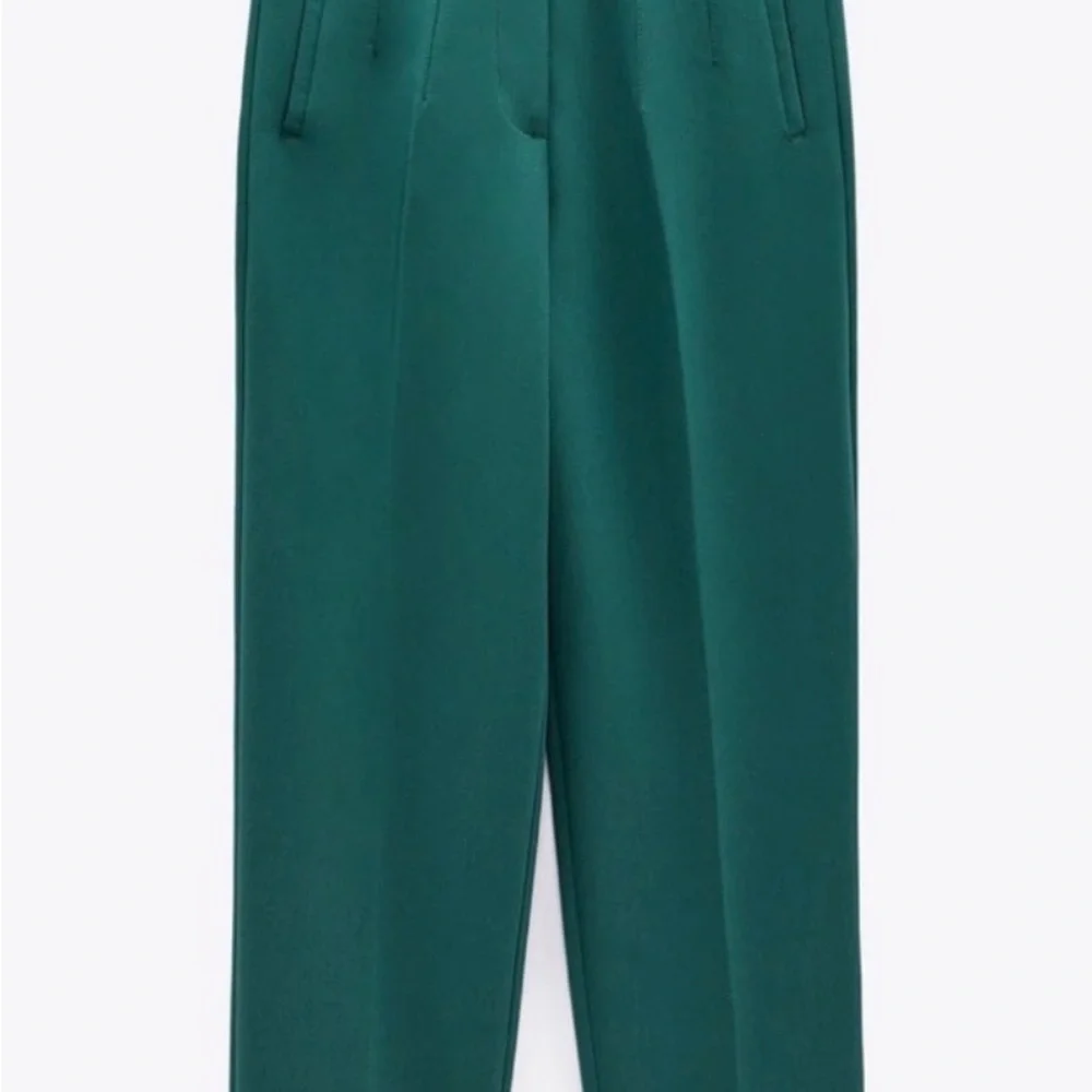 Zara Forest Green High Waisted Pants - Picture 3 of 6